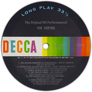 Decca Records' "Into The Forties" label