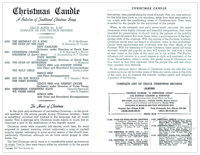 Christmas Candle Insert