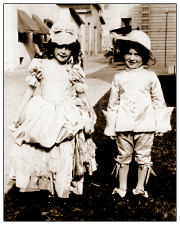 Judy Garland & John Perri on the Warner Bros. lot circa 1928