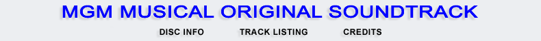 MGM Musical Orignal Soundtrack
