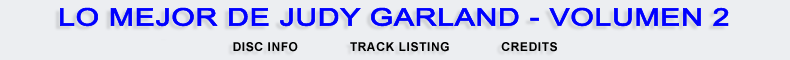 Lo Mejor De Judy Garland
